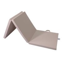 materac gimnastyczny Satellite 180x60x5 cm trzyczęściowy - brązowy