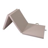 materac gimnastyczny Satellite 180x60x5 cm trzyczęściowy - brązowy