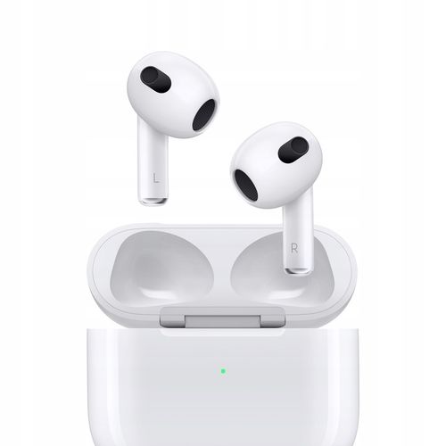 Słuchawki bezprzewodowe douszne Apple AirPods 3 gen. z etui MagSafe białe na Arena.pl