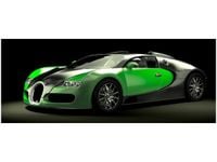 100X40CM ZIELONE BUGATTI VEYRON OBRAZ DREWNO