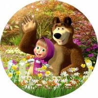 Opłatek na tort Masza  Niedżwiedż Bajka Postacie Urodziny