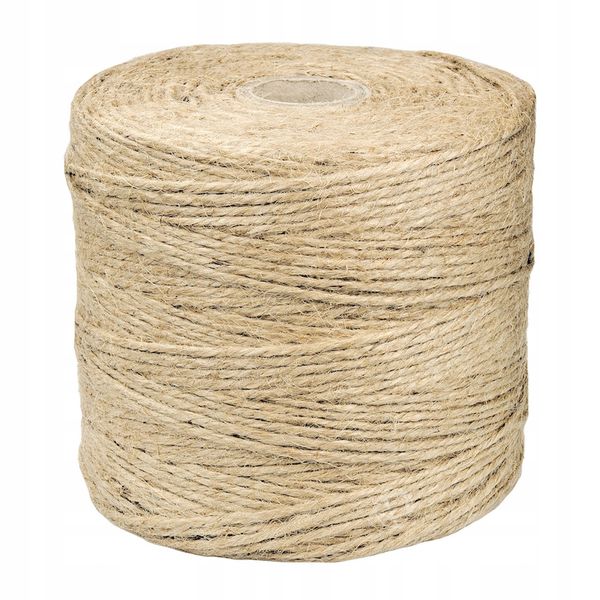 Sznurek jutowy szpagat pakowy 1.5mm 500g 300m zdjęcie 1