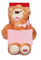 Pluszowy Interaktywny Miś opowiada 3 Bajki Różowy