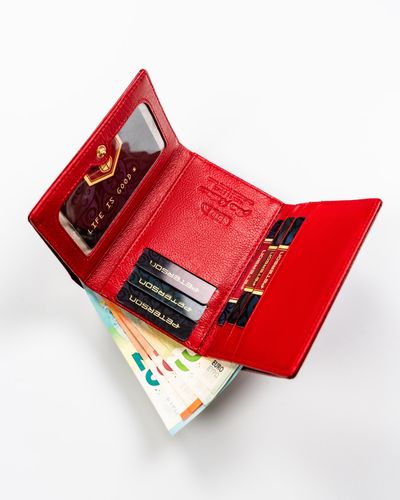 portfel damski skórzany ptn 15-09-cb-8782 red na Arena.pl