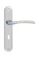 KLAMKA DRZWIOWA ZORBA 72MM KLUCZ KOLOR CHROM