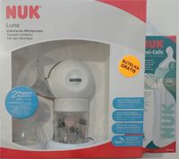 Nuk Laktator dwufazowy Luna elektryczny + butelka antykolkowa