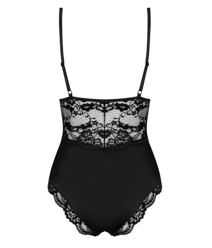 Obsessive Piękne Body Dekolt z Koronką na Prezent Love L/XL 810-TED Czarne na Arena.pl