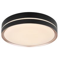 Nowoczesna LAMPA sufitowa MANNI 41759-24 Globo okrągły plafon LED 24W 2700K - 6500K z pilotem czarny