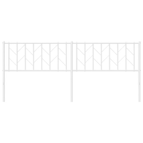 Metalowe wezgłowie, białe, 200 cm na Arena.pl