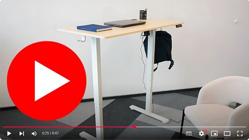 Biurko elektryczne automatyczne regulowane do pracy na stojąco 160x80 białe na Arena.pl