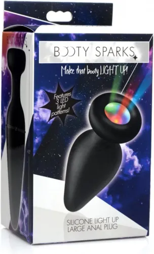 xr brands plug analny led mały - silikonowy, zmienne kolory światła na Arena.pl