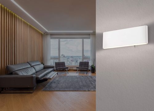 Kinkiet ledowy Siegfried 41751-8W z włącznikiem biały na Arena.pl