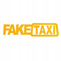 Naklejka Wlepka na szybę FAKETAXI naklejka na auto 59x10,8cm Tuning Taksi