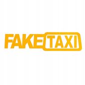 Naklejka Wlepka na szybę FAKETAXI naklejka na auto 59x10,8cm Tuning Taksi