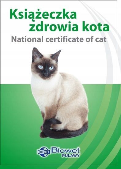 Książeczka zdrowia kota międzynarodowa zdjęcie 6