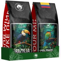 Kawa ziarnista 1kg x2 Świeżo Palona Kolumbia + Brazylia Arabica 100%
