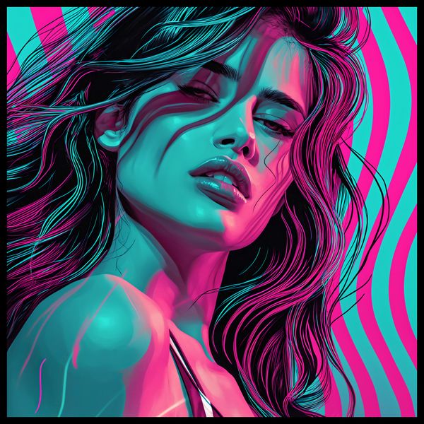 Plakat 60x60cm Neonowy Wzrok zdjęcie 2