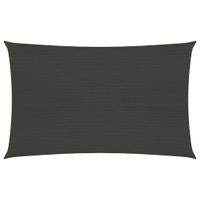 Żagiel przeciwsloneczny, 160 g/m², antracytowy, 2,5x4 m, HDPE