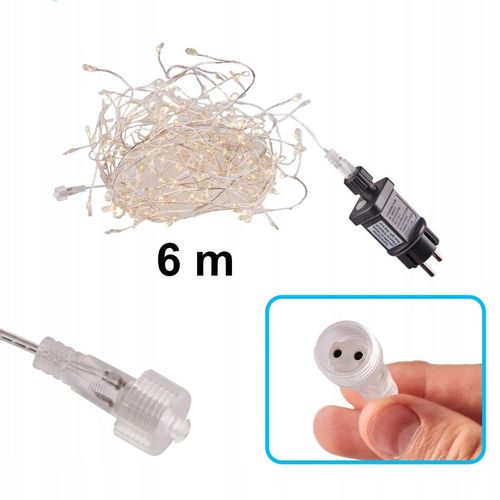 Lampki LED Choinkowe Zewnętrzne Kurtyna Świąteczne Sople Girlanda na ślub na Arena.pl