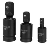 Przeguby kulowe udarowe zestaw 1/2" 1/4" 3/8" KD10530