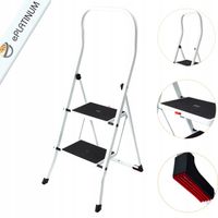 DRABINA DOMOWA DRABINKA 2STOPNIOWA SKŁADANA STALOWA 150kg SOLIDNA ATEST TUV