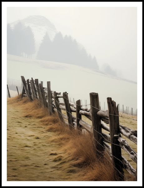 Plakat 75x100cm Spowity Mgłą zdjęcie 3