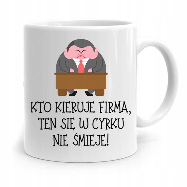 Kubek Prezent Dla Kierownika W Cyrku Nie Śmieje Z Nadrukiem Ze Zdjęciem zdjęcie 1
