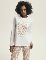 Piżama Damska Na Prezent Bawełna S ECRU