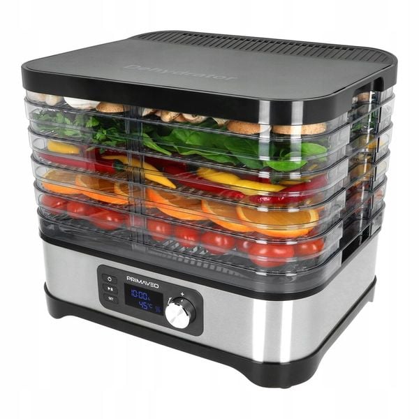 Suszarka do Grzybów Owoców Warzyw 16,8L TERMOOBIEG 450W TIMER PRIMAVEO 7SIT zdjęcie 9