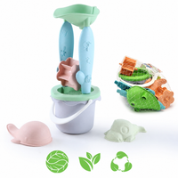 WOOPIE GREEN Zestaw z Wiaderkiem i Kołowrotkiem 5 el. Sitko Foremki