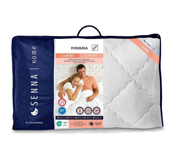 Poduszka regulowana 50x70cm CLASSIC COMFORT | Inter Widex  | Biała zdjęcie 2