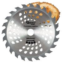 PIŁA TARCZA WIDIOWA DO CIĘCIA DREWNA 180x22 24 ZĘBY TNĄCE GEKO G78041