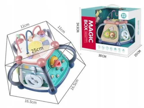 INTERAKTYWNA KOSTKA EDUKACYJNA DŹWIĘK ŚWIATŁO 7w1 na Arena.pl