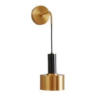 Kinkiet lampa ścienna lampa na ścianę złota LED E27