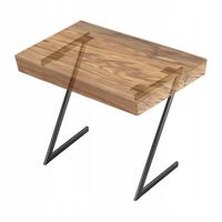 2x Kadax Nogi Do Stołu Metalowe Biurko Loft "Z" Czarne Industrial 53X79 cm