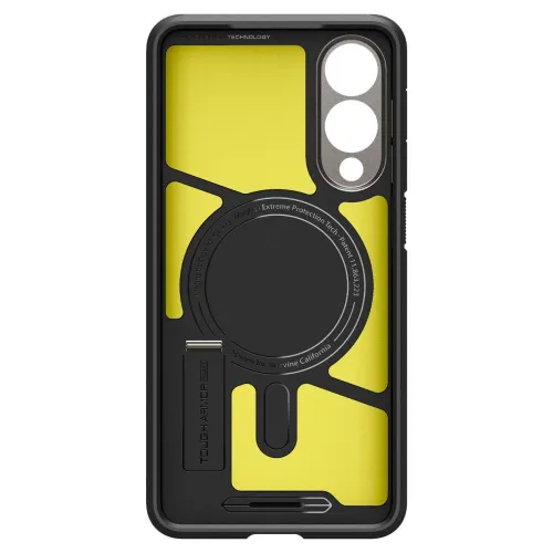 Etui Spigen Tough Armor MagSafe na Samsung Galaxy S25 Edge - szaro-czarne na Arena.pl