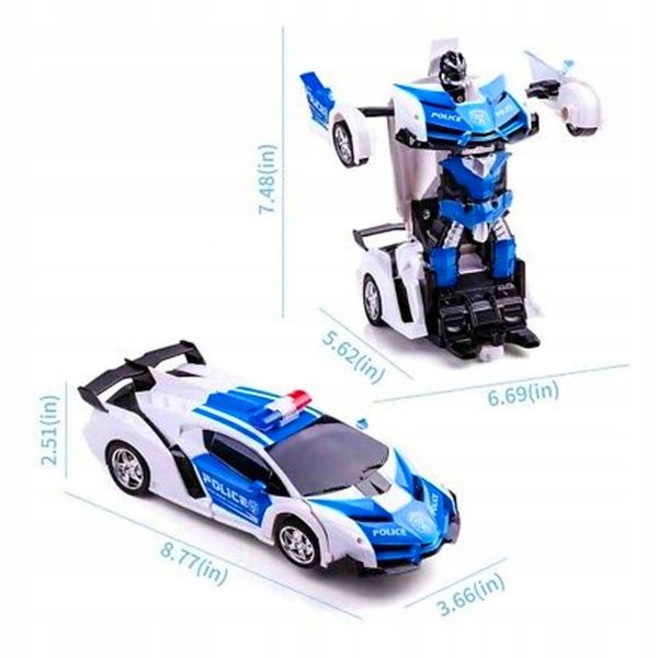 SAMOCHÓD STEROWANY RADIOWÓZ ROBOT POLICJA AUTOBOT zdjęcie 10
