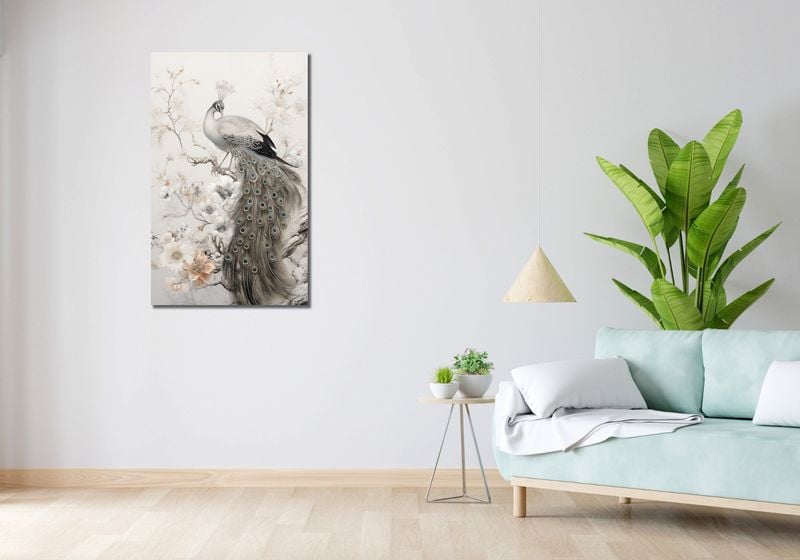 Obraz 60x100cm Pawia Gracja zdjęcie 2