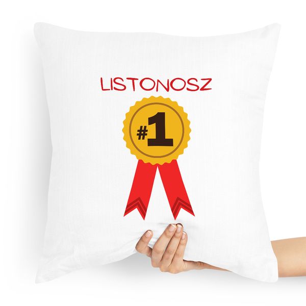 Poduszka Prezent Dla Listonosza Numer Jeden Z Nadrukiem Ze Zdjęciem zdjęcie 1