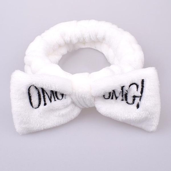 Opaska kosmetyczna biała OMG zdjęcie 2