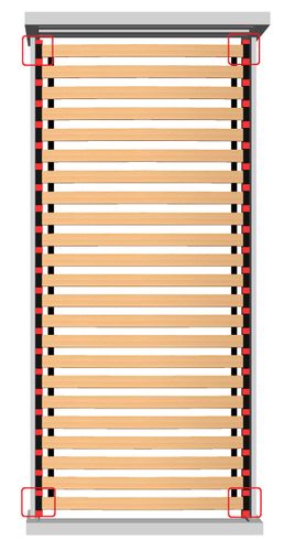 Stelaż z listwy sprężynującej FLEX 140x70 (12 listew) na Arena.pl