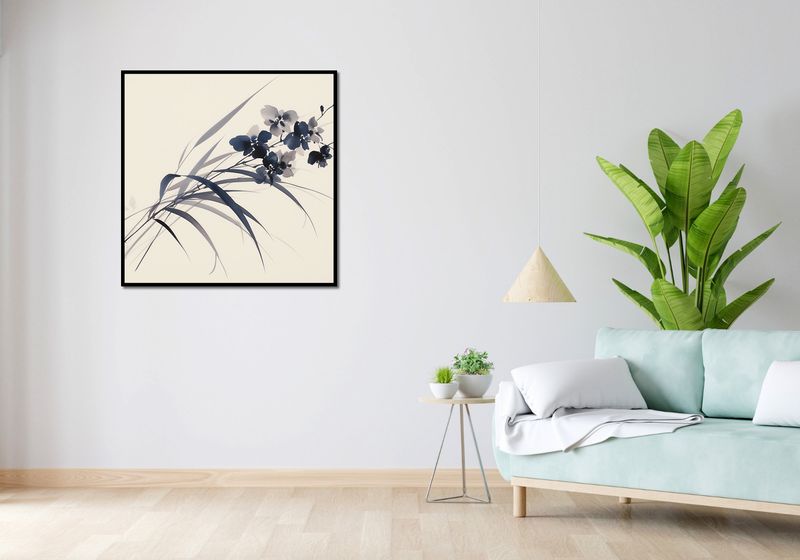 Plakat 90x90cm Orchidea w Sepii zdjęcie 4