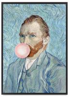 Plakat vincent van gogh z balonem pop art 61x91 cm w czarnej ramie