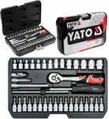 YATO ZESTAW NARZĘDZIOWY KLUCZY NASADOWYCH KLUCZE NASADOWE 1/4'' 38el. BITY