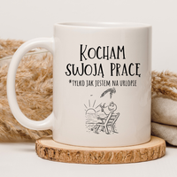 CHAMSKI KUBEK BEZ CENZURY | ŚMIESZNY PREZENT | DO PRACY BIURA DOMU | 330 ml