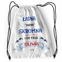 Plecak Dla Oliwii Sportowy Szkolny Worek Torba Z Nadrukiem Ze Zdjęciem