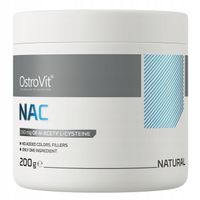 OstroVit NAC N-ACETYLO L-CYSTEINA W Proszku 200 g NATURALNA AŻ 1333 PORCJE