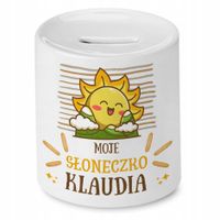 Skarbonka 330 Ml Dla Klaudii Córki Dziecka Z Nadrukiem Ze Zdjęciem