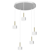 LAMPA WISZĄCA ARENA WHITE/GOLD 5XGX53