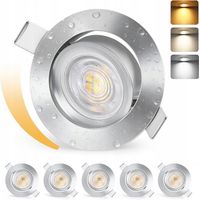 KYOTECH Reflektor LED do zabudowy 230 V ściemnialny 68-75 mm
